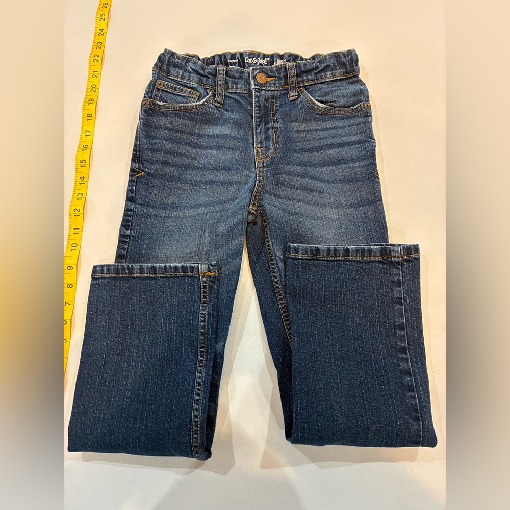 Cat & Jack Boys 10 Blue Denim Pants - Picture 7 of 8